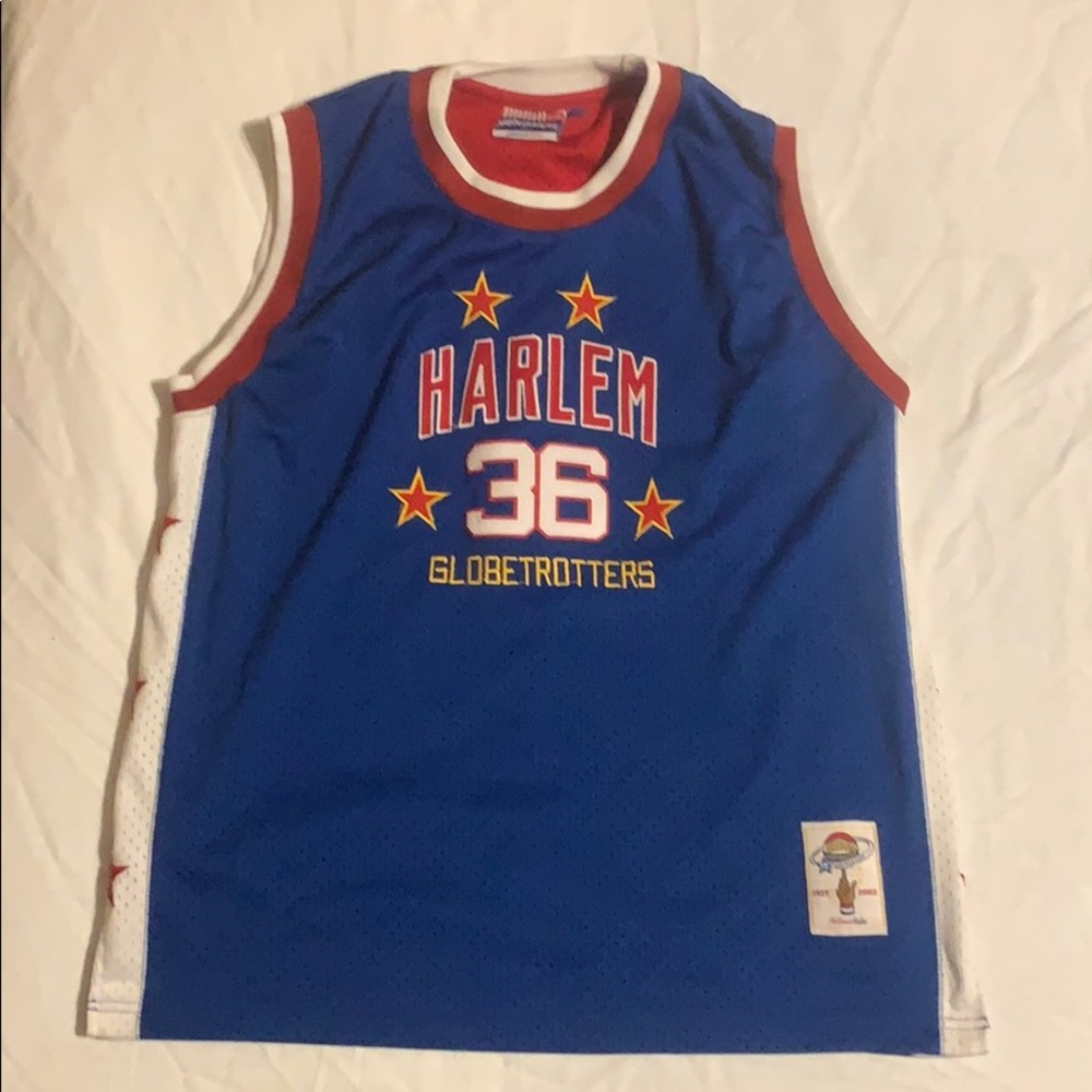FUBU platinum Harlem Globetrotters Lemon Jersey